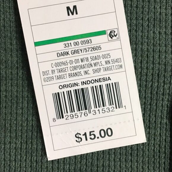 Wild Fable Womens Size M Pullover Sweatshirt Dark Gray Long Sleeve Crew Pocket - Picture 5 of 12